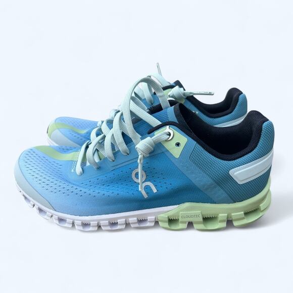 NEW On Cloudflow 3.0 Running Athletic Sneakers Women's 5.5 M Niagara Meadow - Picture 7 of 9